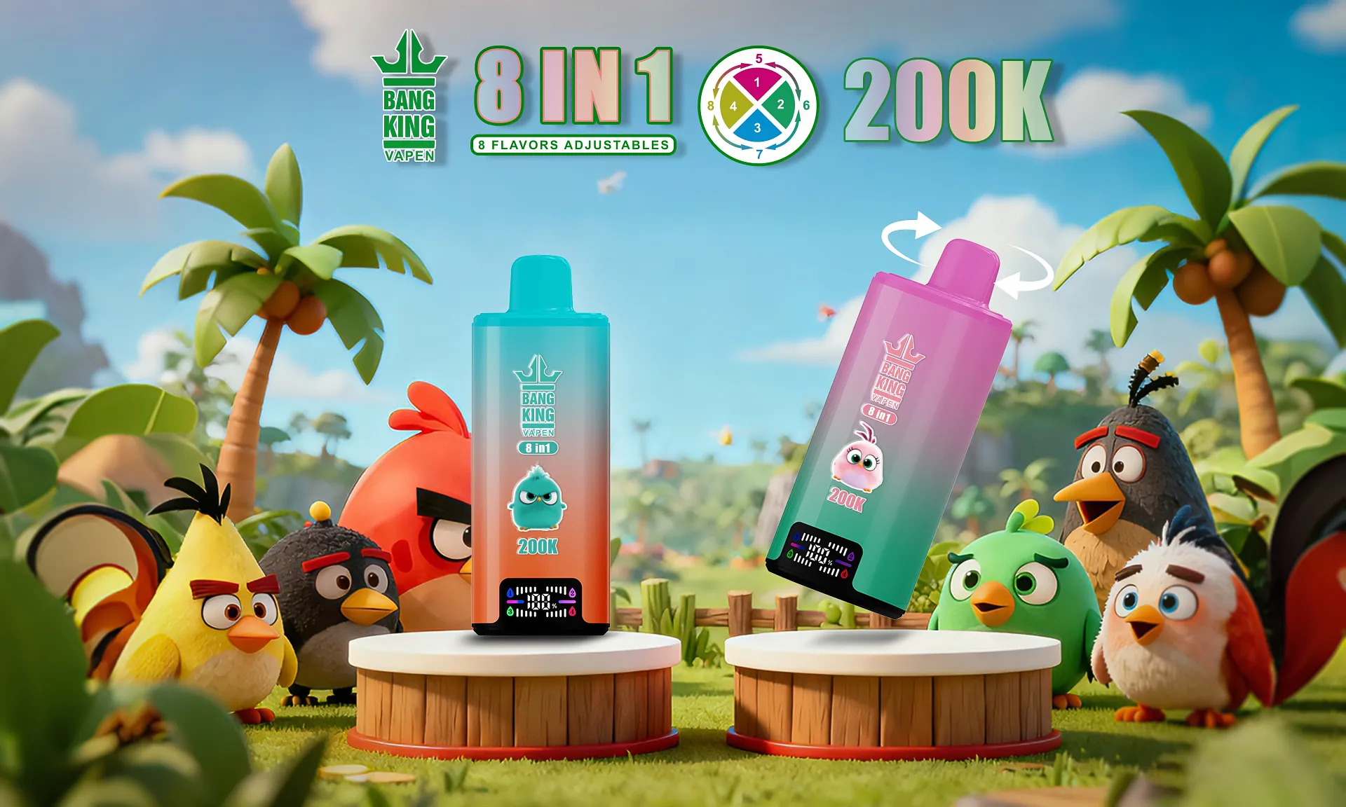 Bang King 200k 200000 Puffs 8 in 1 Flavor Disposable Vape - Image 13
