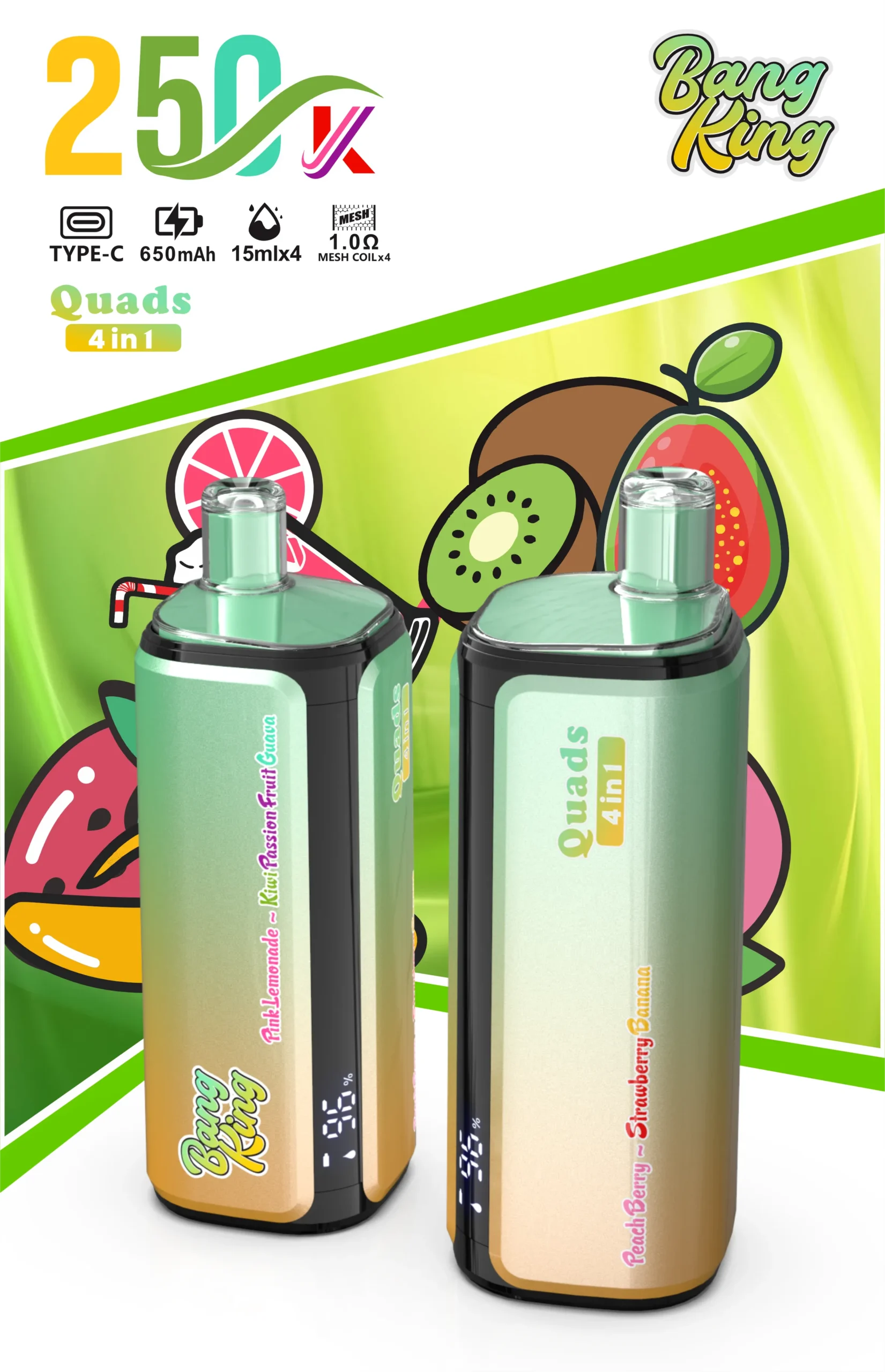 Bang King 250K 4-in-1 Disposable Vape - Image 7