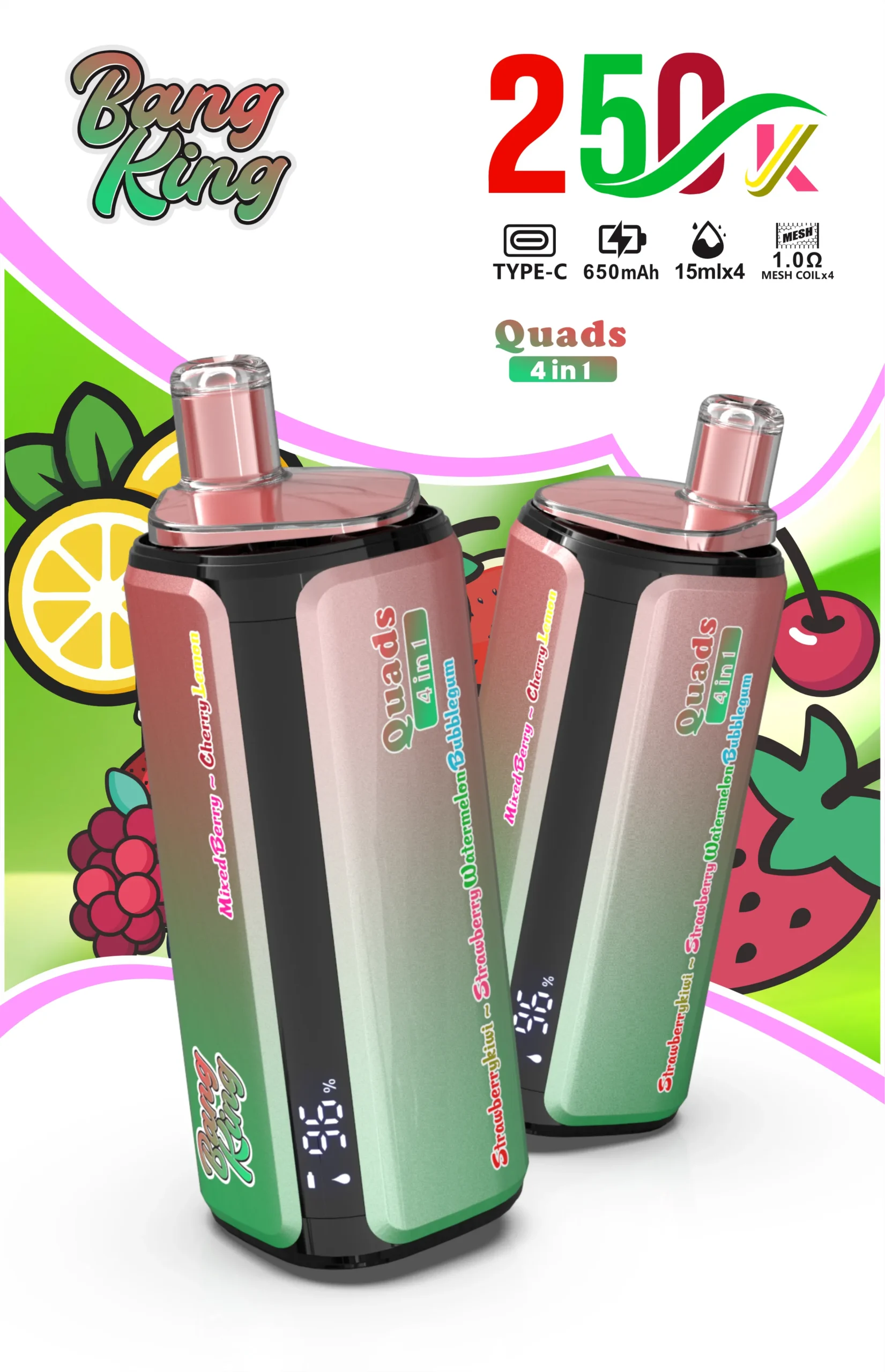 Bang King 250K 4-in-1 Disposable Vape - Image 9