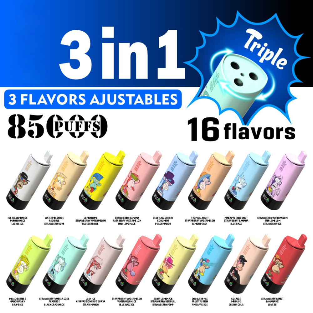 Bang King Triple 85K 3?in?1 Disposable Vape | 85,000 Puffs | Triple Flavor Pods - Image 4