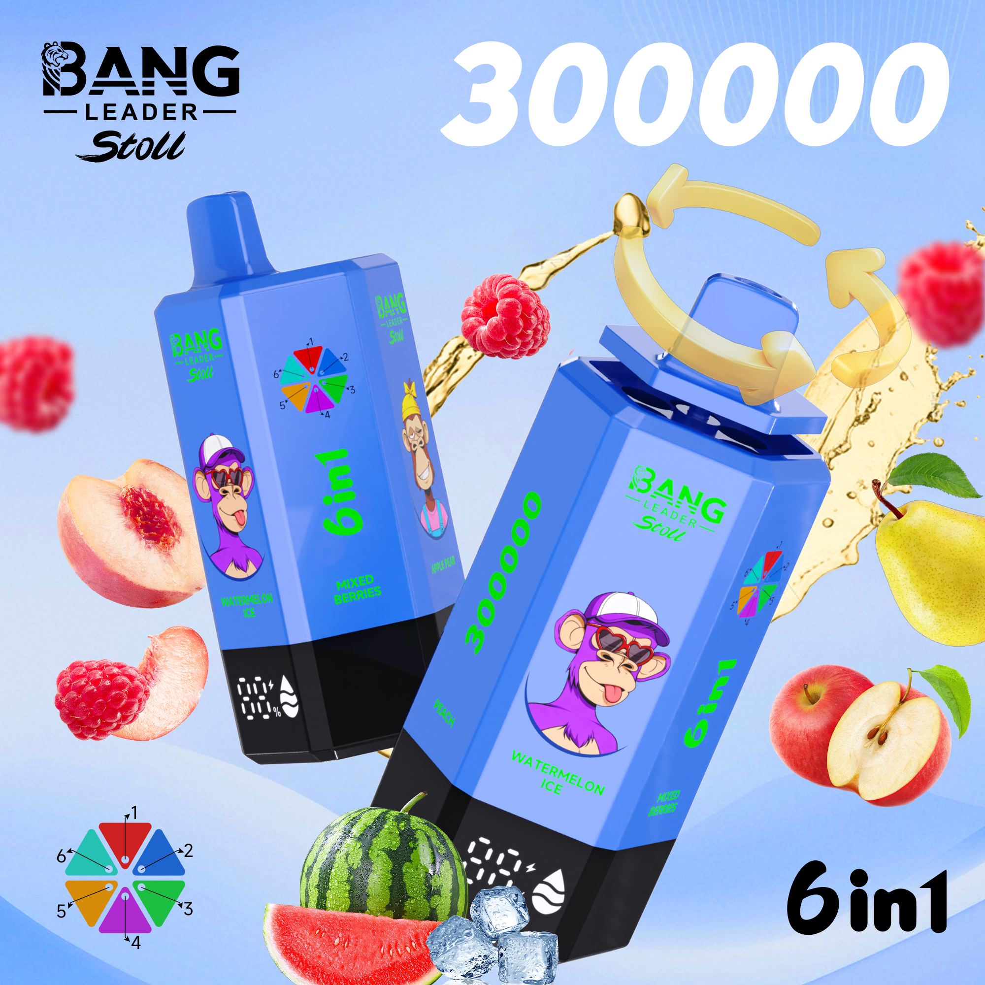 Bang Leader Stoll Puff 300k 6-in-1 Flavor Disposable Vape - Image 11