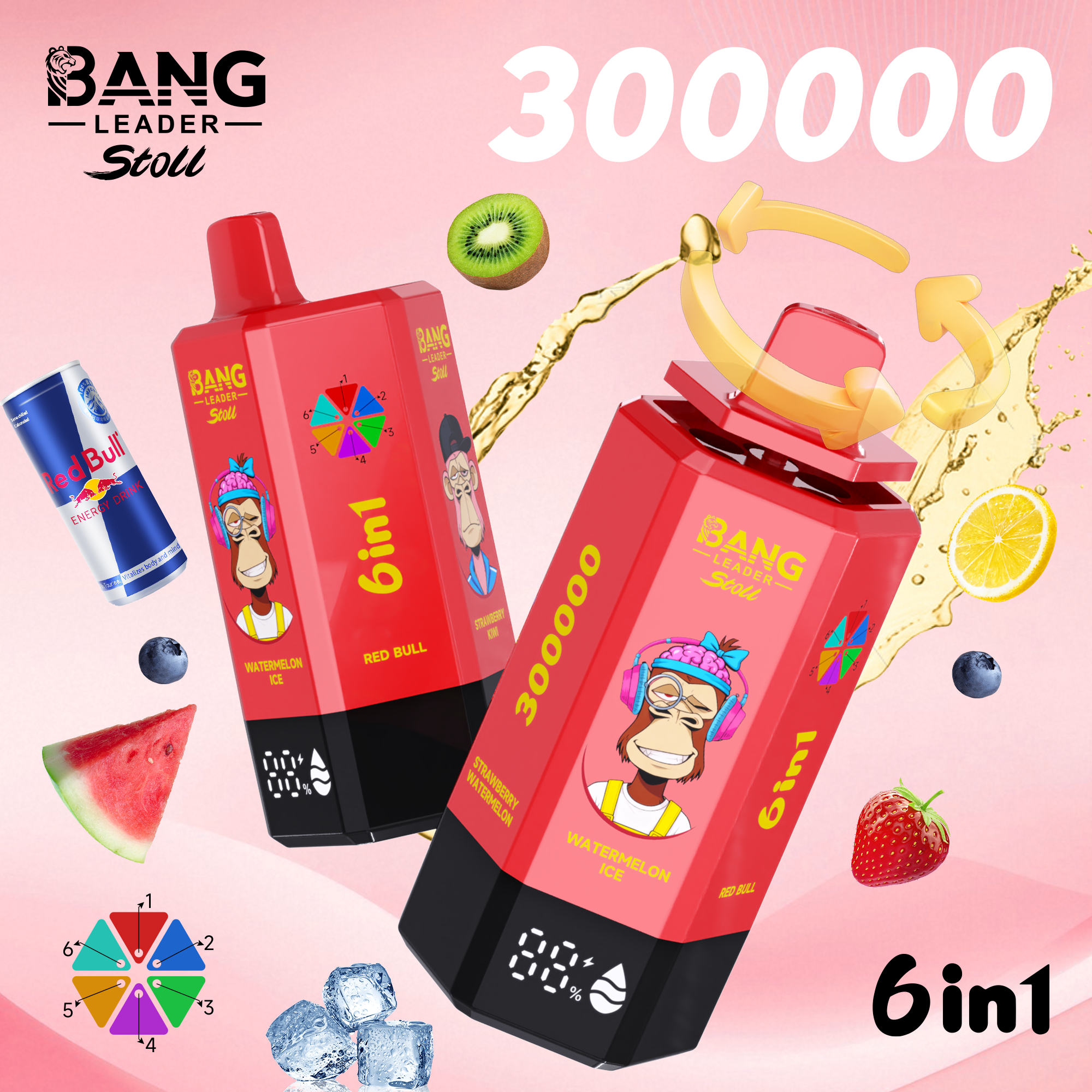 Bang Leader Stoll Puff 300k 6-in-1 Flavor Disposable Vape - Image 12