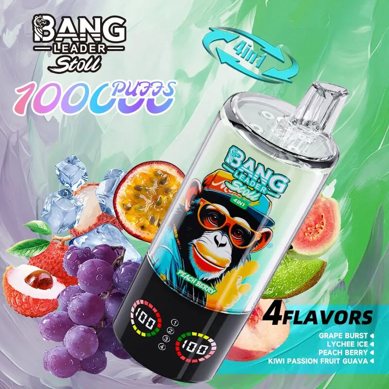 Bang Leader Stoll 100K 100000 Puffs 4 in 1 Flavors & LED Display Disposable Vape - Image 3