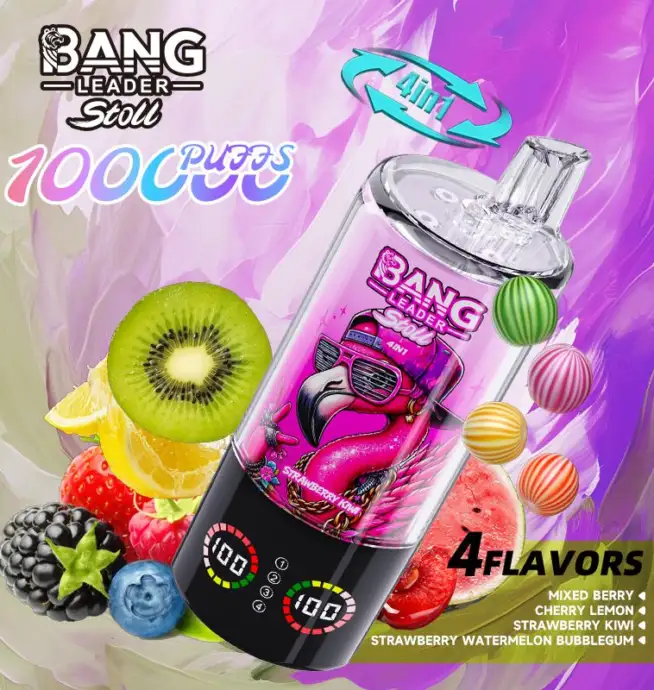 Bang Leader Stoll 100K 100000 Puffs 4 in 1 Flavors & LED Display Disposable Vape - Image 7
