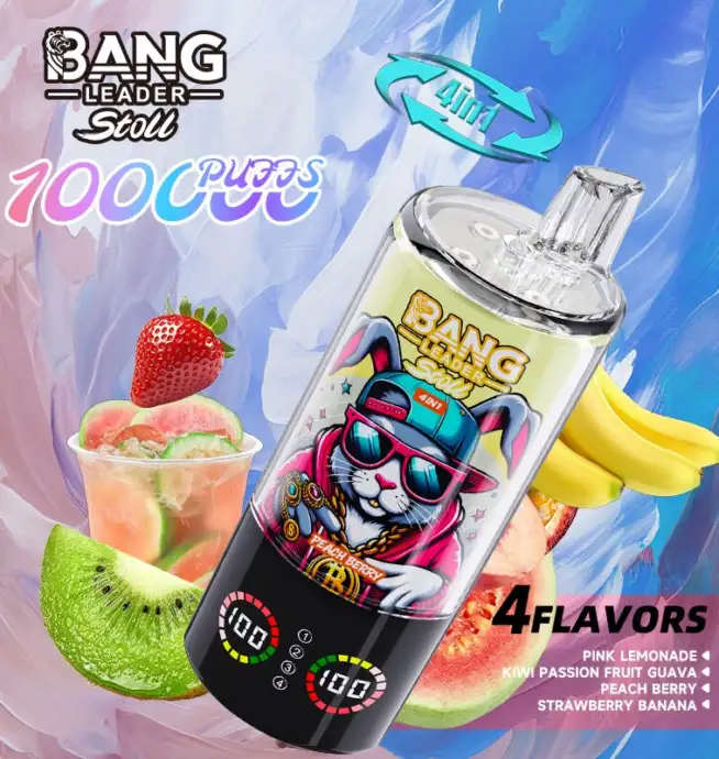 Bang Leader Stoll 100K 100000 Puffs 4 in 1 Flavors & LED Display Disposable Vape - Image 9