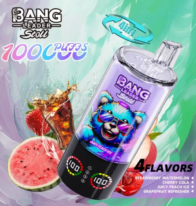 Bang Leader Stoll 100K 100000 Puffs 4 in 1 Flavors & LED Display Disposable Vape - Image 11