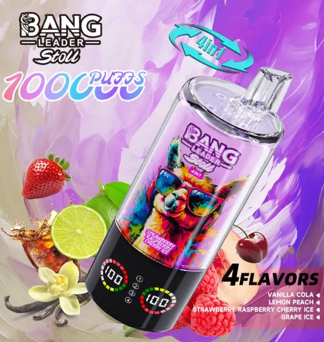 Bang Leader Stoll 100K 100000 Puffs 4 in 1 Flavors & LED Display Disposable Vape - Image 12