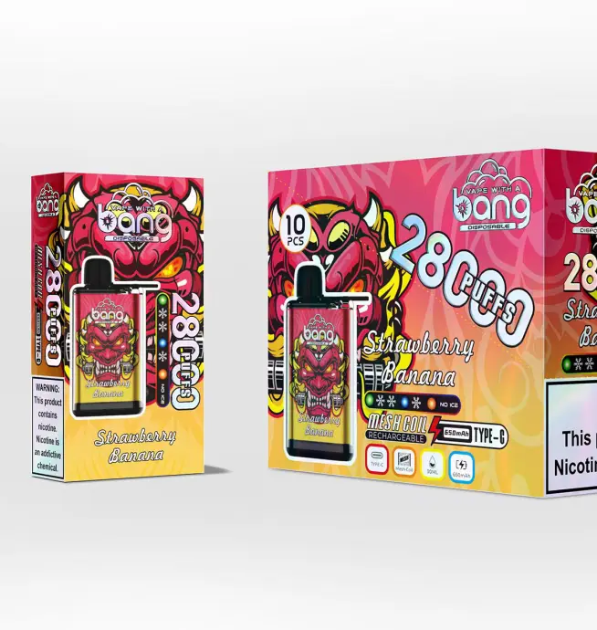 Bang 28K Puff Disposable Vape Pen Original Adjustable Ice level - Image 3