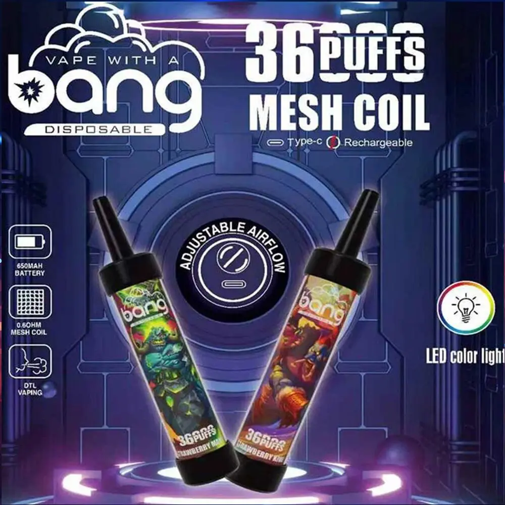 Bang 36000 Puffs 0% 2% 3% 5% Nicotine Vape