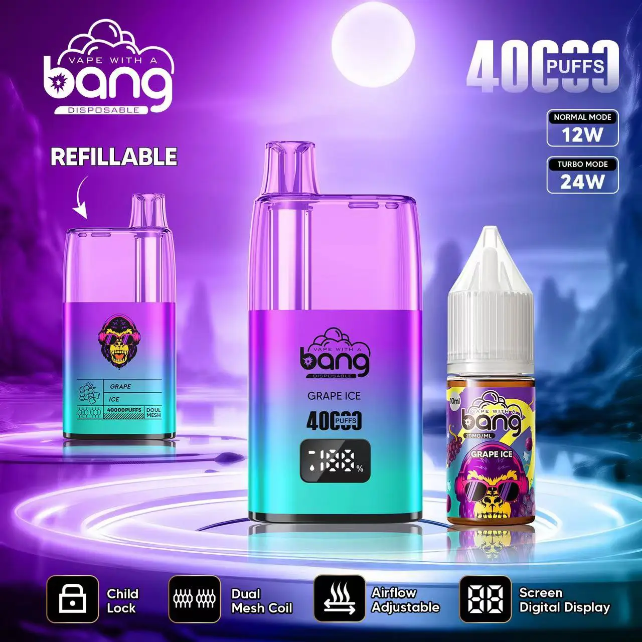 Bang 40000 40K Puffs Vape LED Digital Display - Image 8