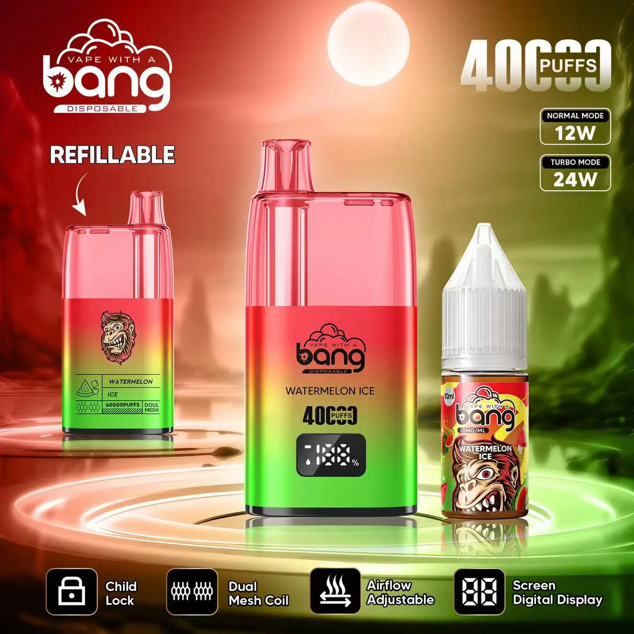 Bang 40000 40K Puffs Vape LED Digital Display - Image 2