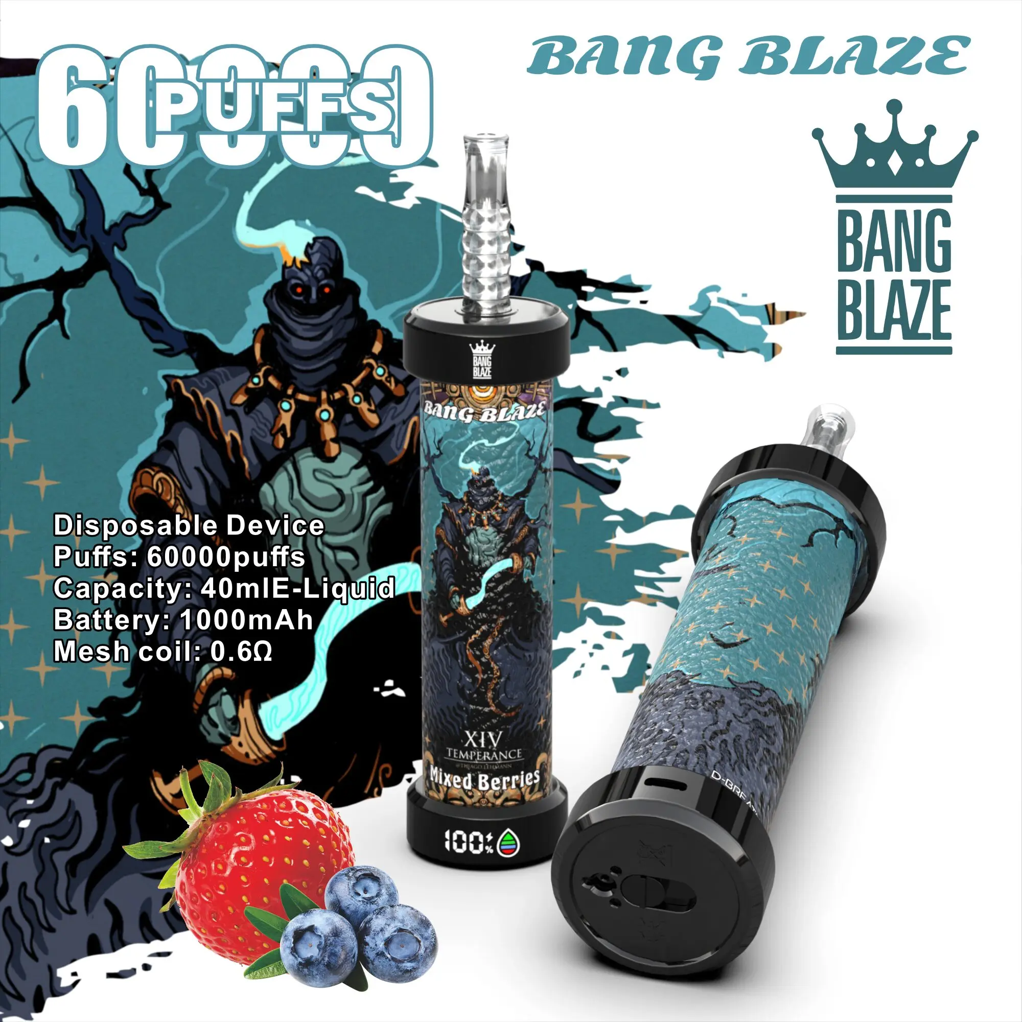 Bang Blaze 60k Puffs LCD Display Disposable Vape Pen - Image 5