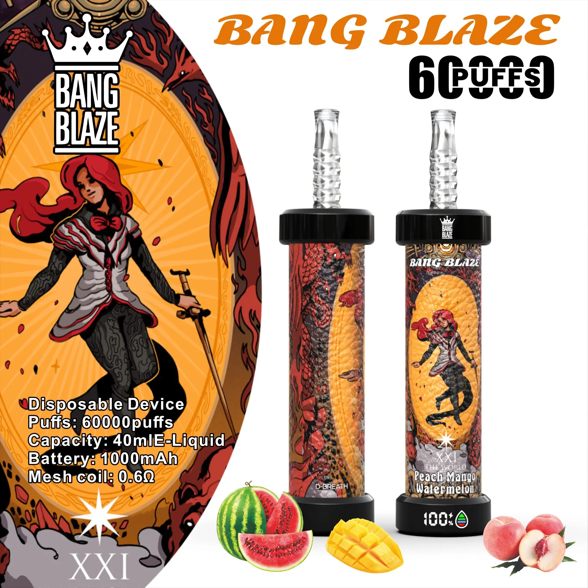 Bang Blaze 60k Puffs LCD Display Disposable Vape Pen - Image 6