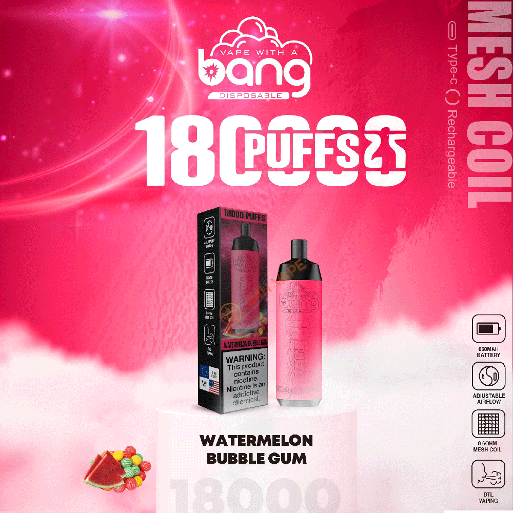 Bang Crown Bar 18000 Puffs 0% 2% 3% 5% Nicotine Disposable Vape - Image 12