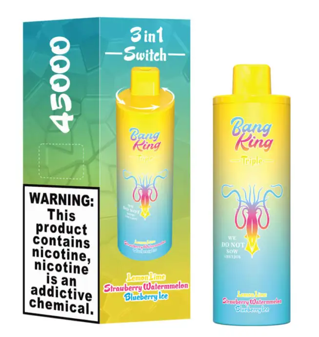 Bang King Triple 45000 Puffs Rechargeable Disposable Vape - Image 2