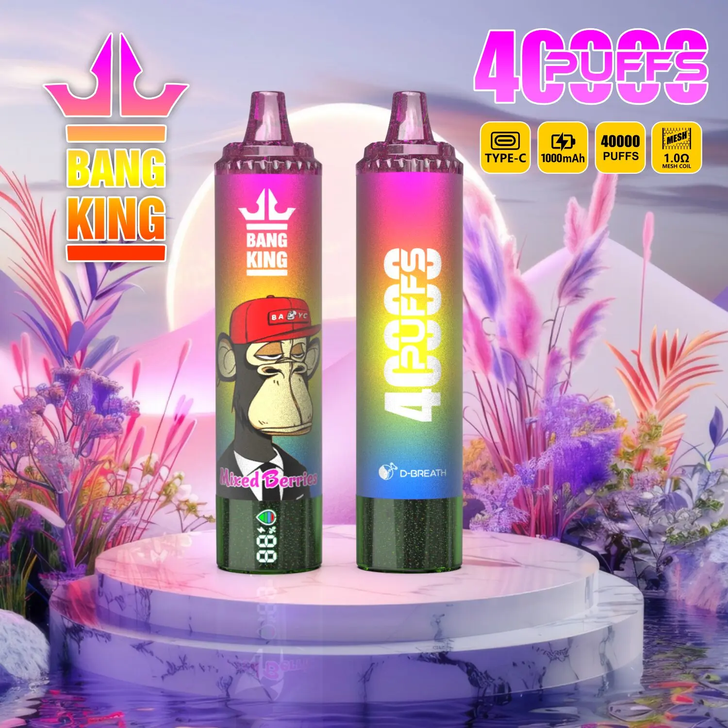 40k Puff Bang King Tornado | 40000 Puffs Disposable Vape Pen - Image 5