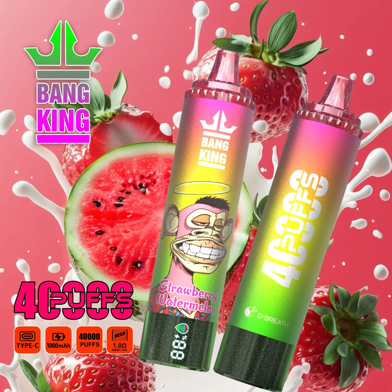 40k Puff Bang King Tornado | 40000 Puffs Disposable Vape Pen - Image 9