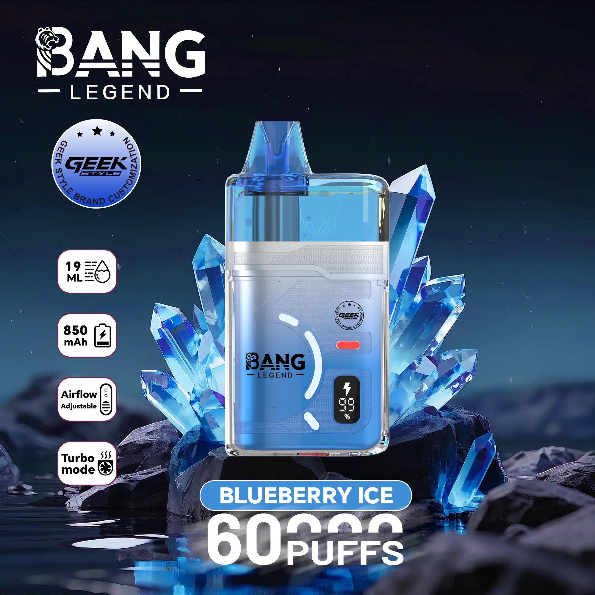 Bang Legend Geek 60000 Puffs Disposable Vape - Image 2