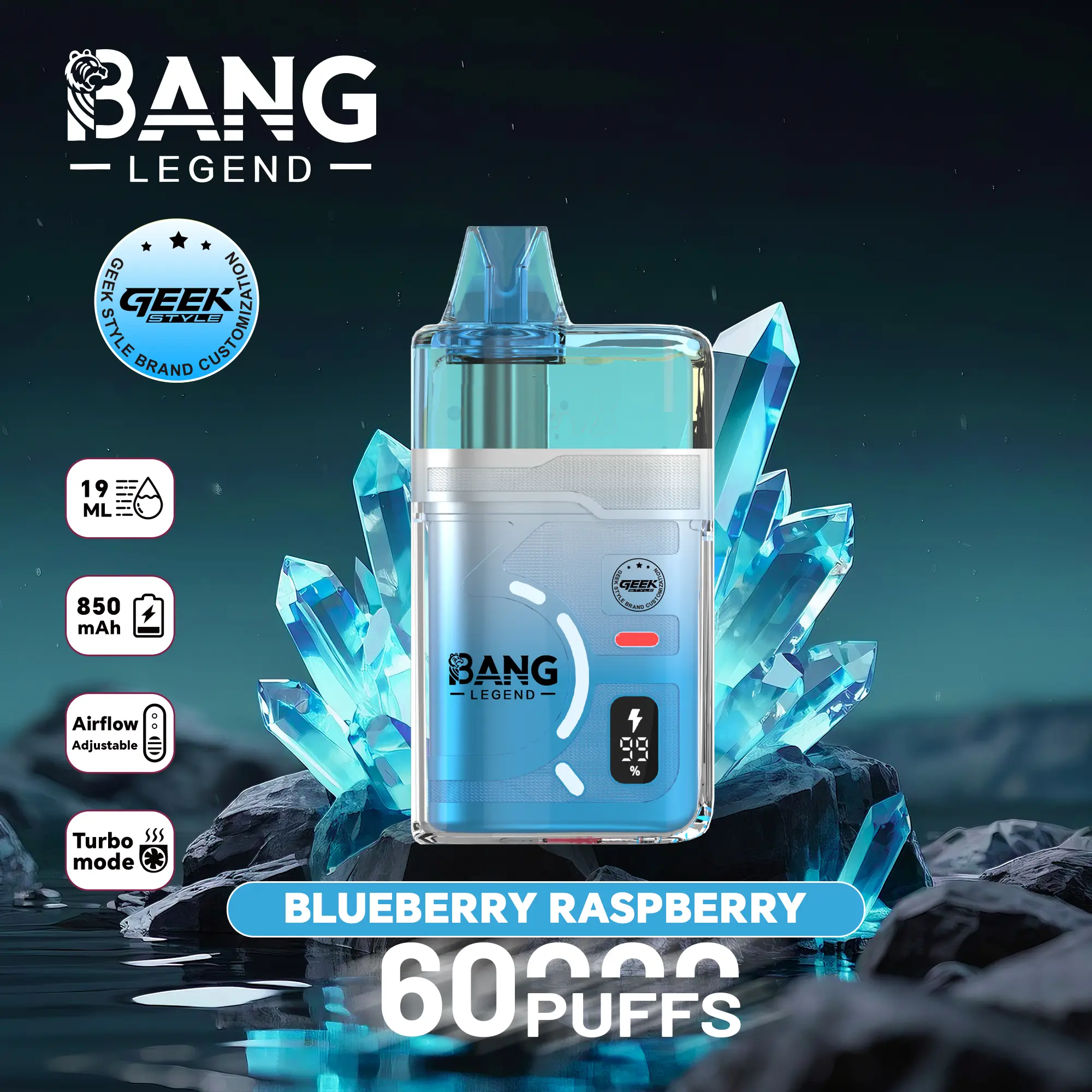 Bang Legend Geek 60000 Puffs Disposable Vape - Image 3