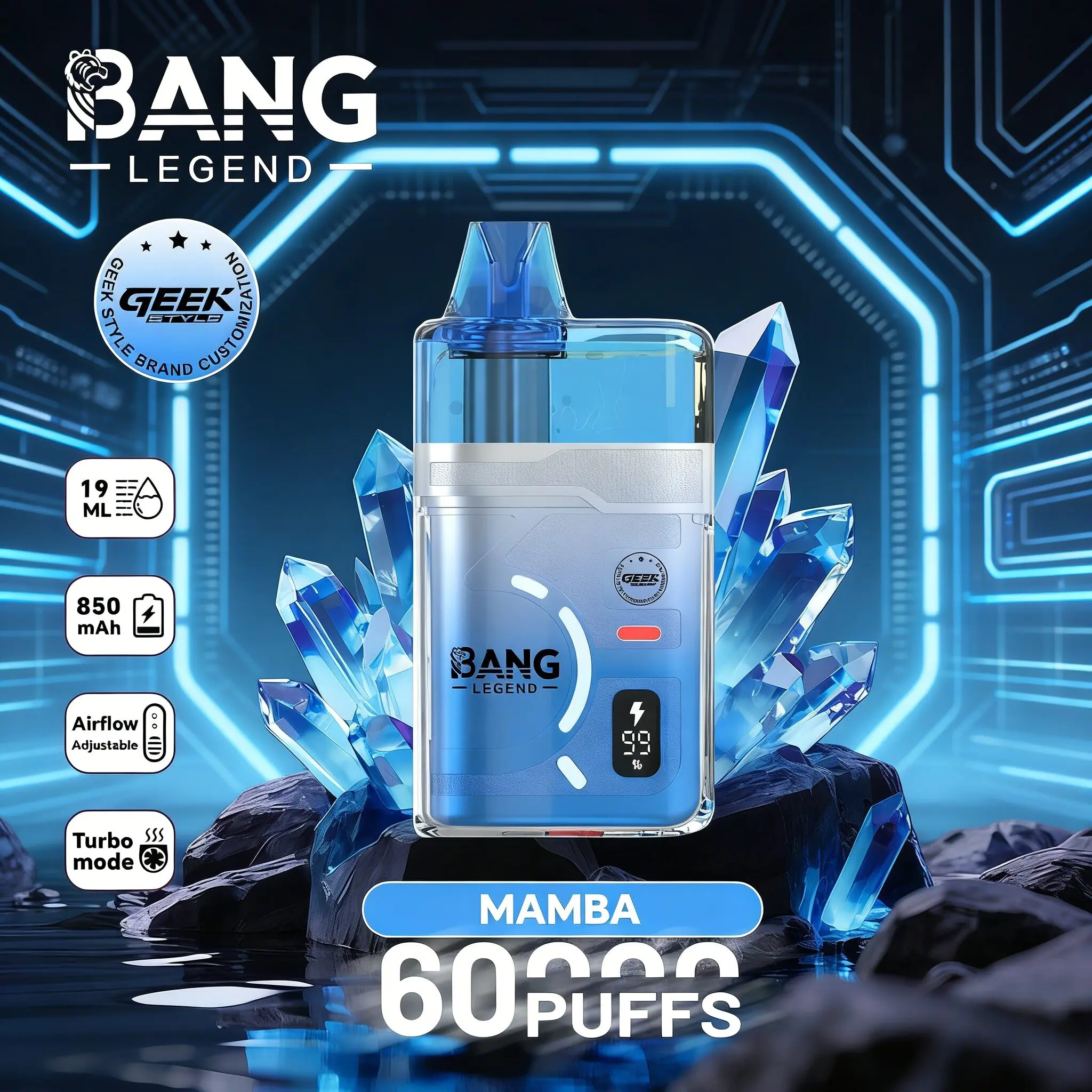 Bang Legend Geek 60000 Puffs Disposable Vape - Image 7