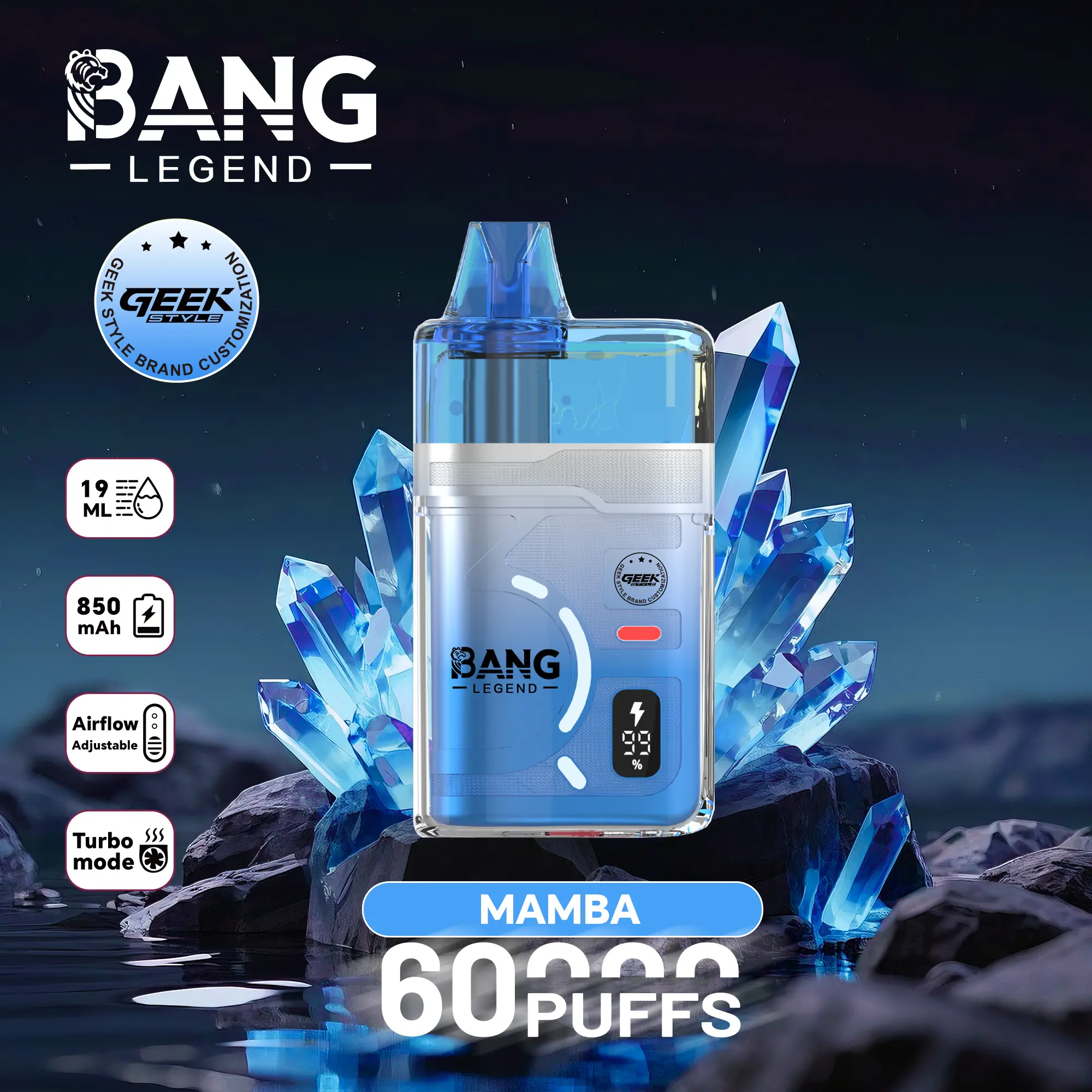 Bang Legend Geek 60000 Puffs Disposable Vape - Image 8