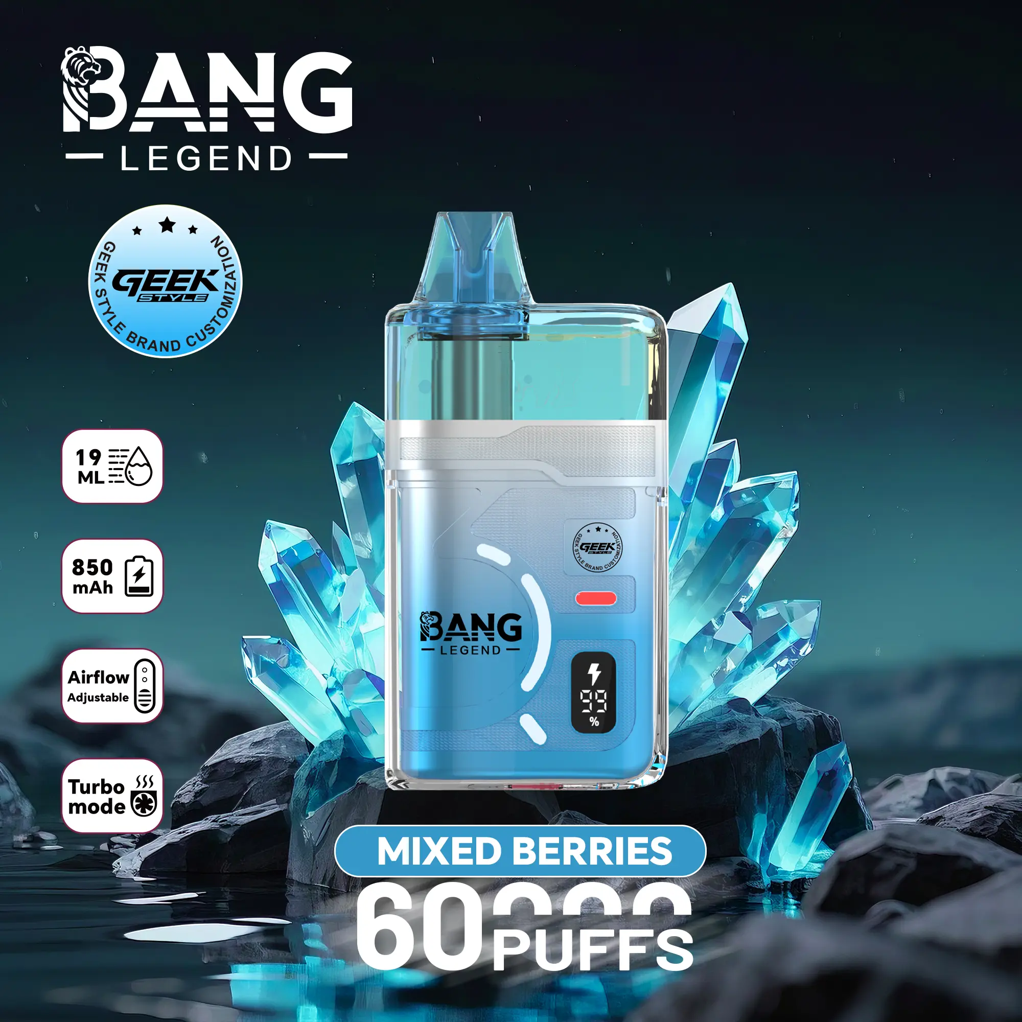 Bang Legend Geek 60000 Puffs Disposable Vape - Image 9