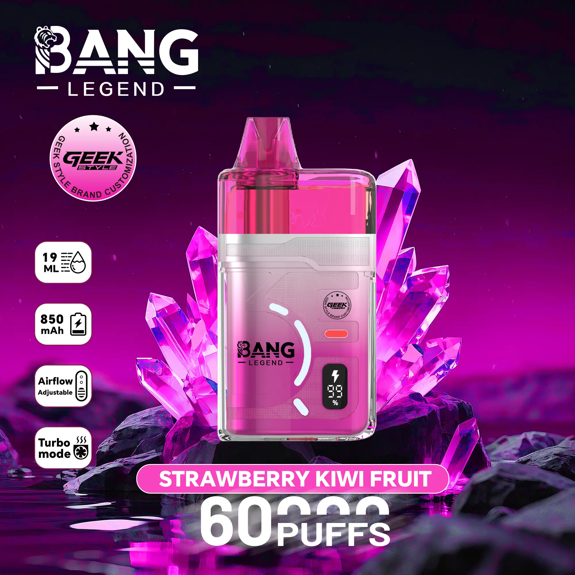 Bang Legend Geek 60000 Puffs Disposable Vape - Image 10